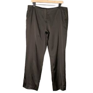 Miu Miu Chocolate Brown Satin Trouser Dress Pants